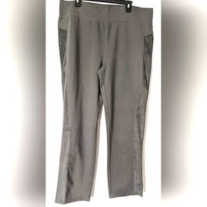 LOGO By Lori Goldstein Dark Gray Stretch Pull-on Pants Leggings Size XL EUC